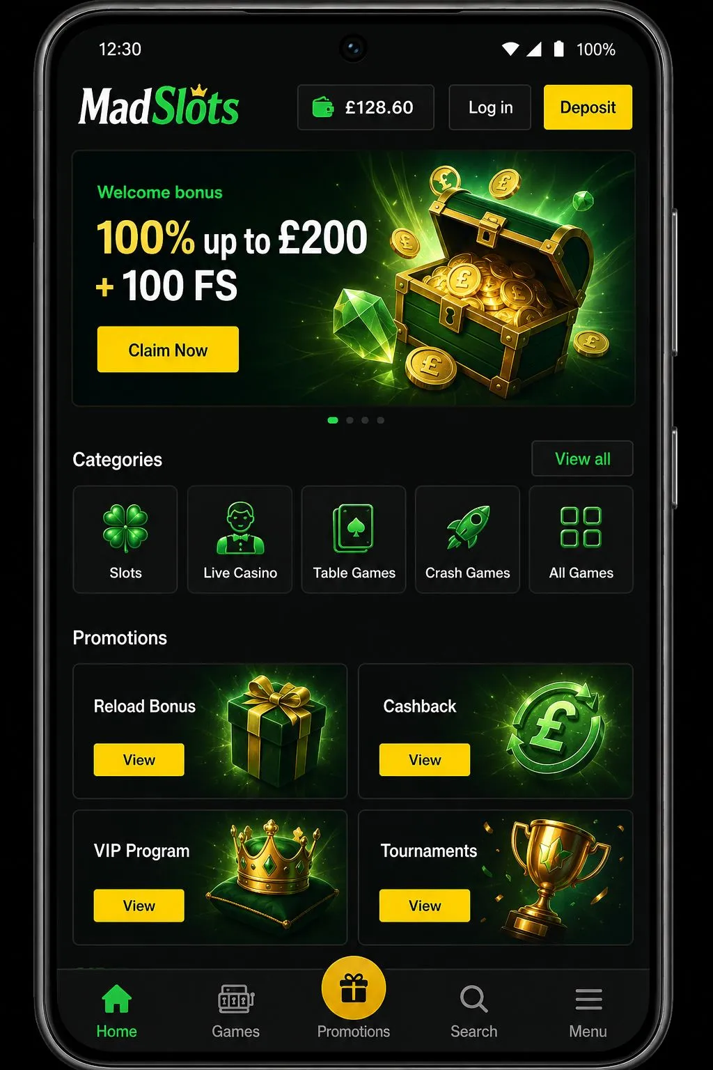Completing the Android installation - MadSlots app
